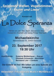 Konzert mit dem Barockensemble La Dolce Speranza